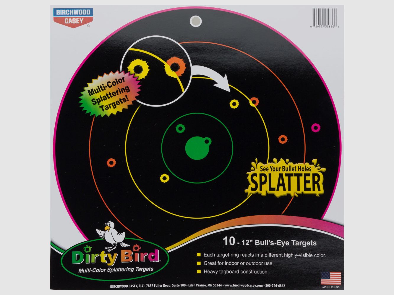 CIBLE DIRTY BIRDS MULTICOLORES - BIRCHWOOD CASEY X20, Bild 1 von 2