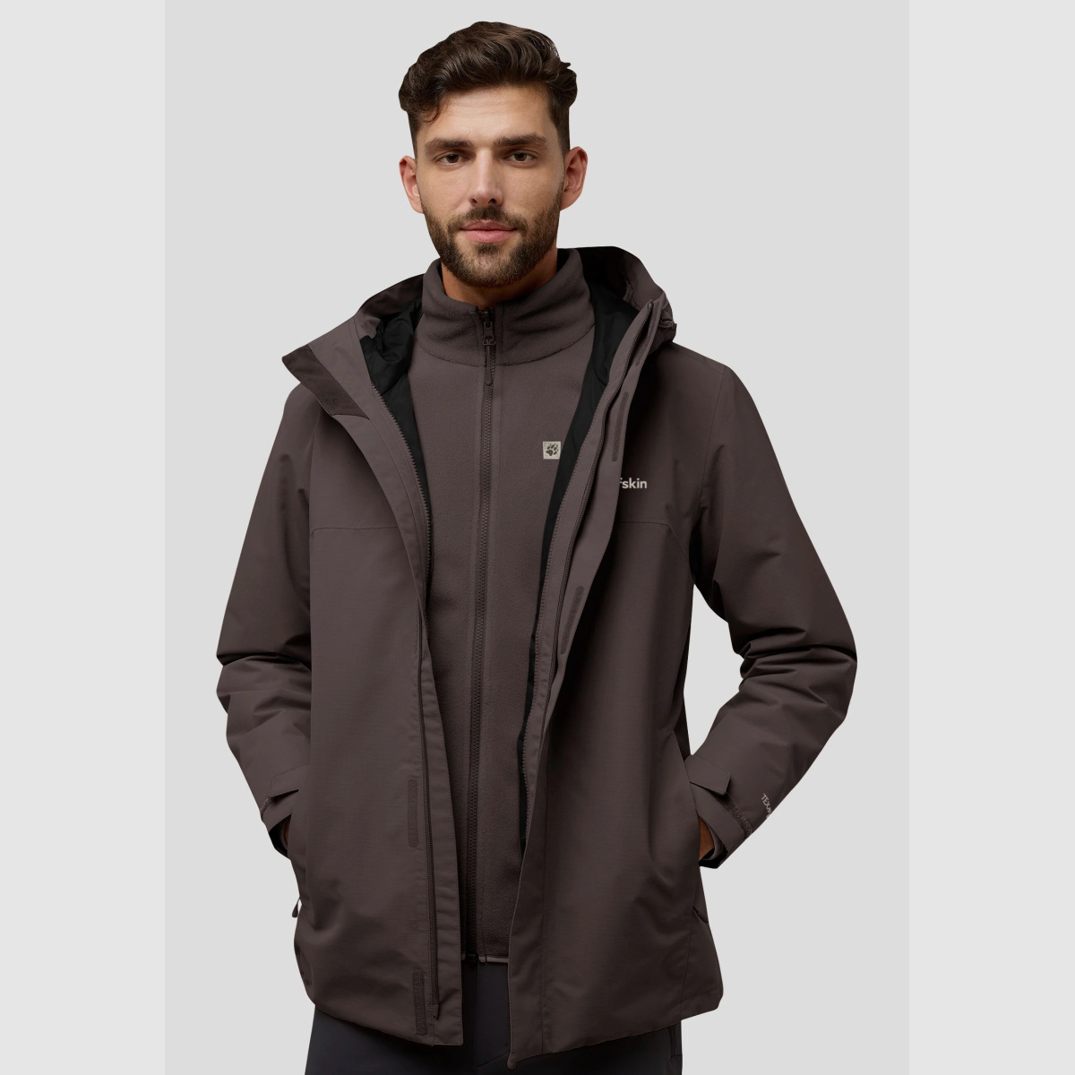 JACK WOLFSKIN Altenberg 3in1 Jkt M Peat