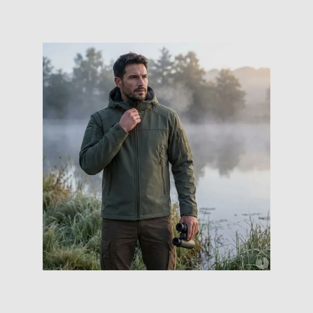Kurtka Softshell khaki Fighter V2 – Wodoodporna i wytrzymała, zdjęcie 1 z 17