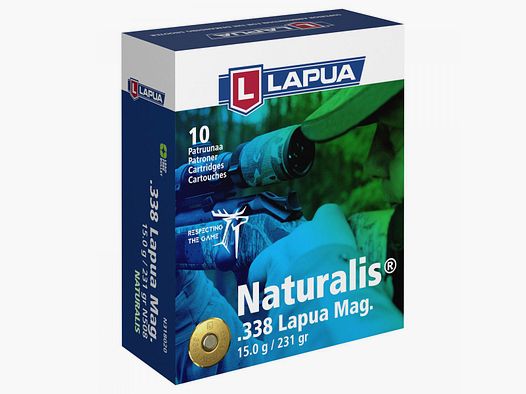 Lapua .338 Lapua Mag. 231GR Naturalis 10 Patronen