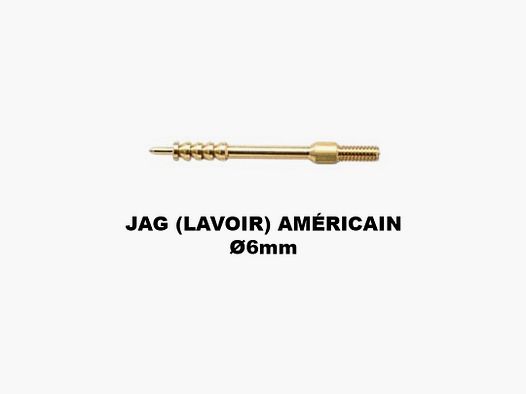 LAVOIR AMERICAIN JAG DE NETTOYAGE CALIBRE Ø6mm - IDEAL CALIBRE .30