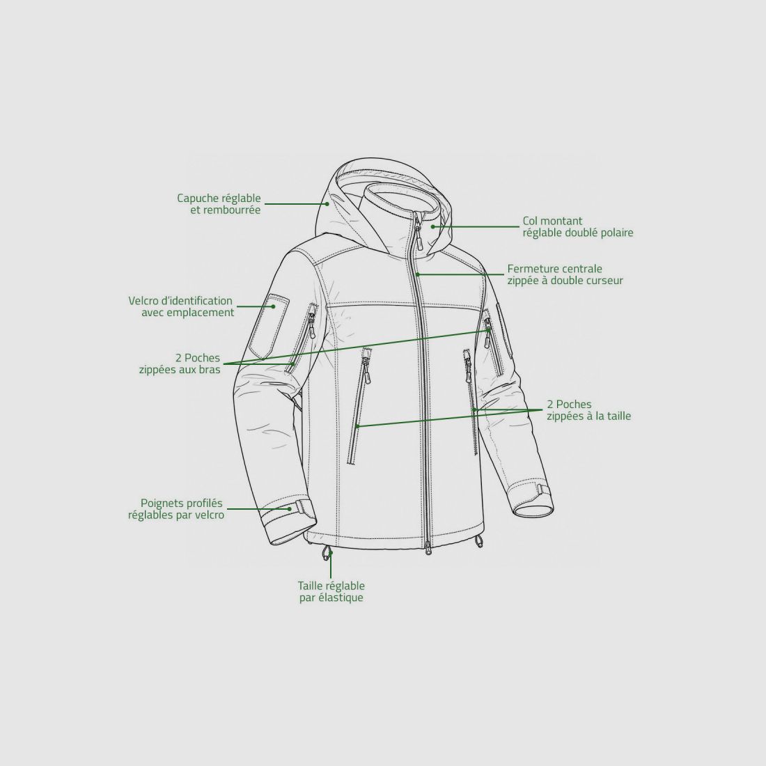 Parka Camo XMF 200 – Wasserdicht und ultra-resistent, Bild 4 von 9