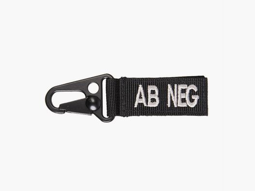 Taktischer Schlüsselanhänger - AB negativ SCHWARZ