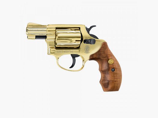 SMITH & WESSON CHIEFS SPECIAL - GOLD - 9MM R.K. - 5 SCHUSS