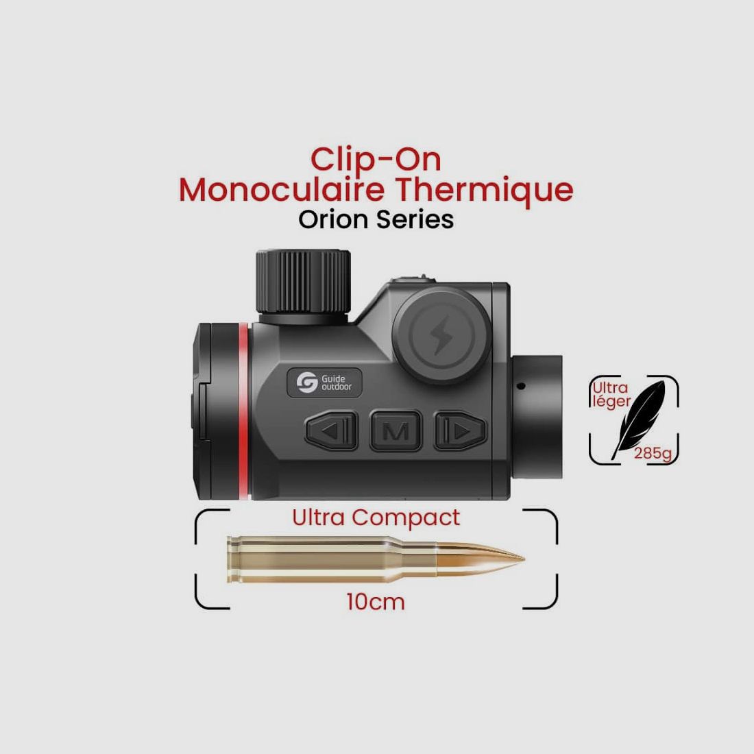 CLIP-ON THERMIQUE GUIDE SENSMART 640×512 15mk 35mm APEX ORION O635CS, image 2 sur 6