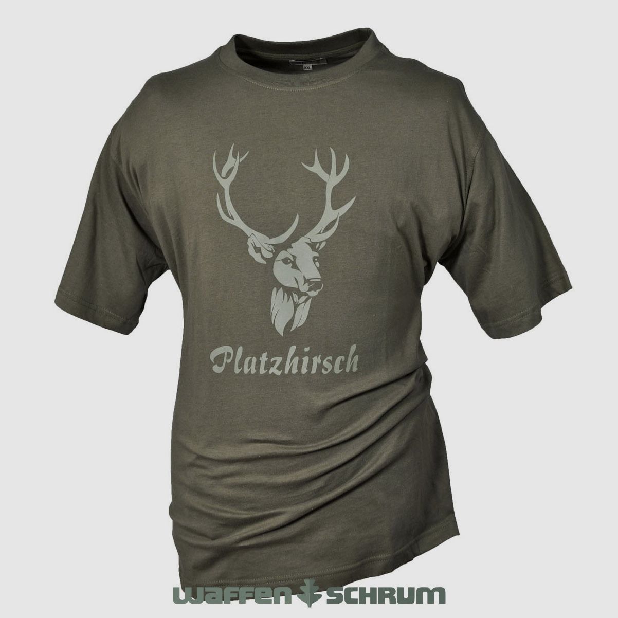 Hubertus T-Shirt Platzhirsch  oliv