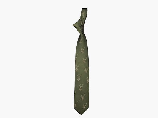 Tie with deer antler motif - solid color
