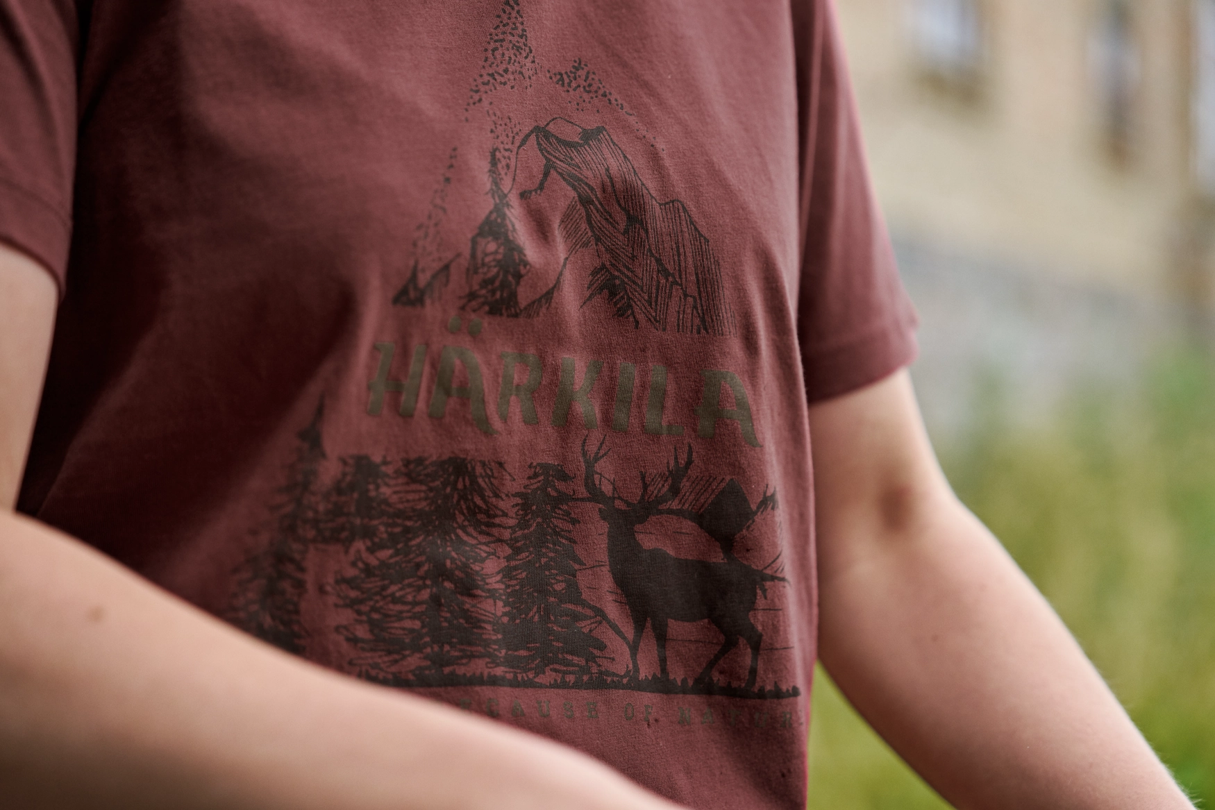 T-shirt da donna Härkila Nature S/S – Hot Chocolate, immagine 2 di 5