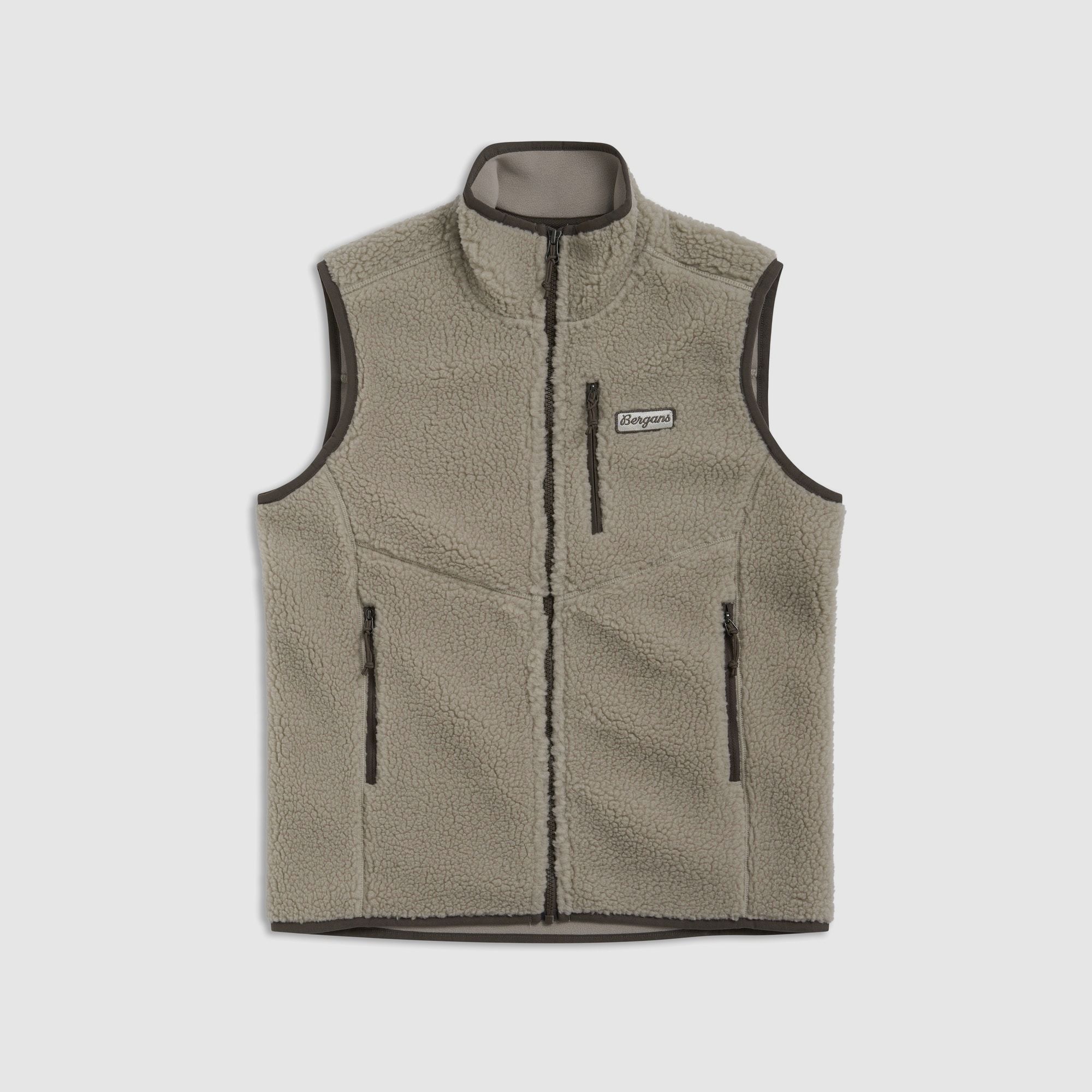 Bergans Lunnan Pile Fleece Gilet Homme Sable Côtier S