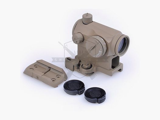 Set: T1 Red/Green Dot -Nachbau mit QD Mount und Lowmount (TAN)