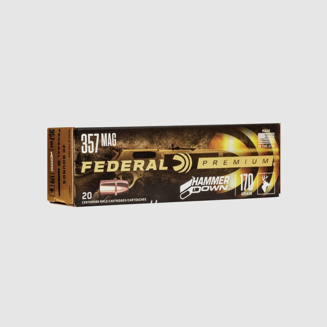 Federal HammerDown .357 Mag. 170GR Bonded Hollow Point 20 cartouches