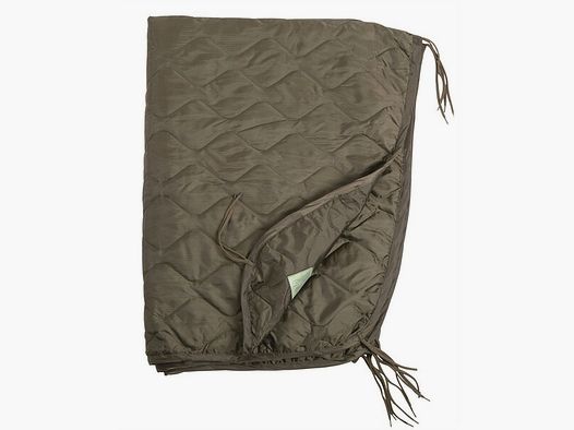 Poncho Liner – Steppdecke – OLIV - 210x150cm + Packsack