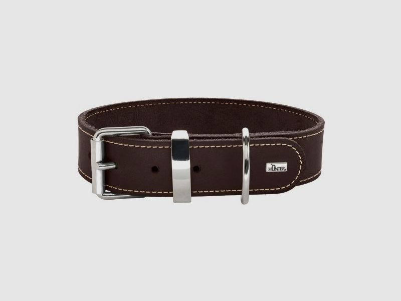 Hunter Halsband Aalborg Special Leder/Dunkelbraun – Größe: XS/S