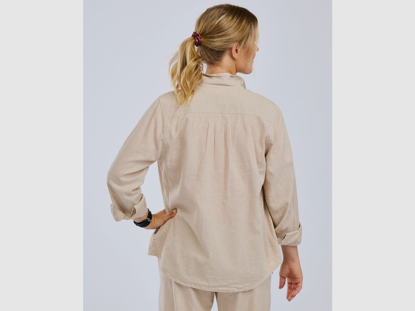 Pinewood Värnamo InsectSafe blouse (Linen Beige), imagen 6 de 7
