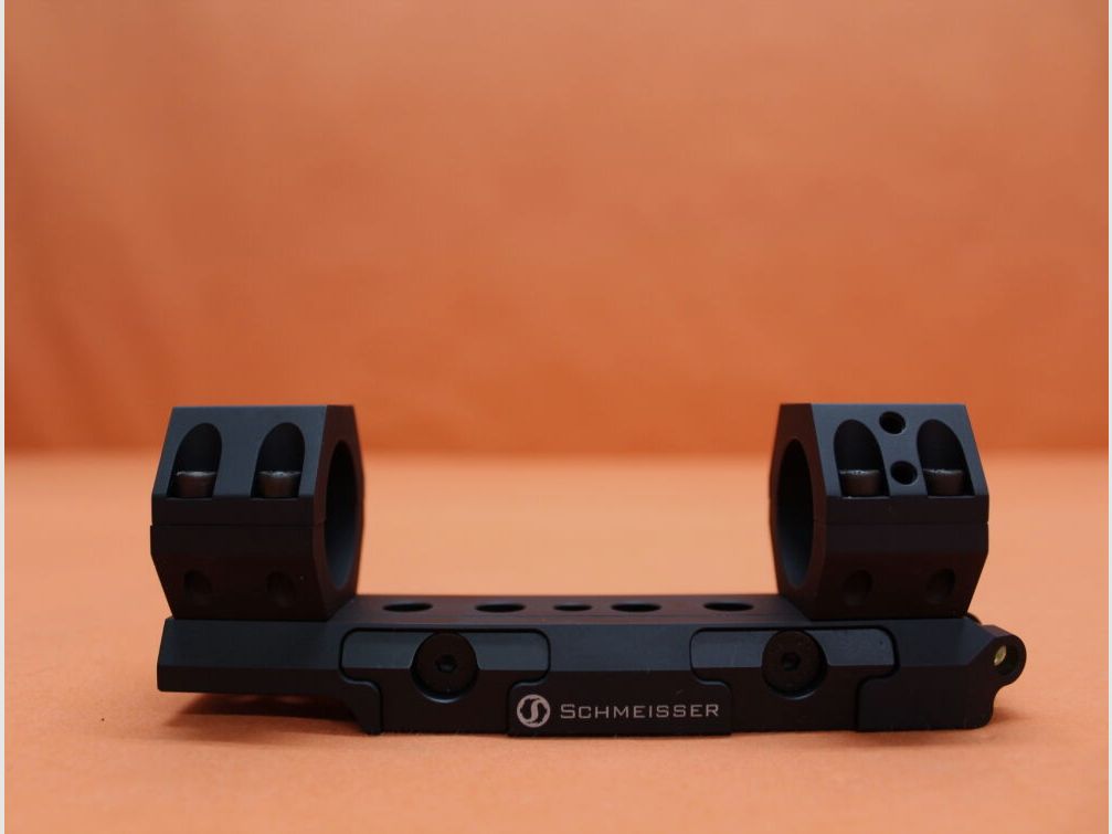 Schmeisser Schmeisser USM QD Blockmontage 1" Alu schwarz für Picatinnyprofil BH=ab 13,5mm incl. Libelle/Aufsatz