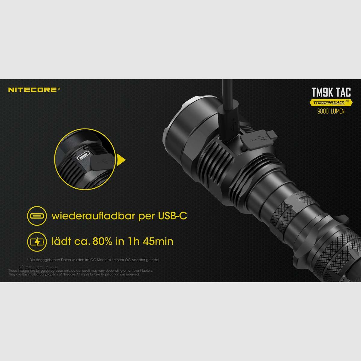 Nitecore Taschenlampe TM9K TAC – 9800 Lumen, Bild 7 von 14