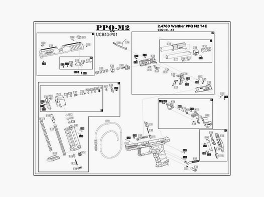 Pieza de repuesto Umarex ref. 2.4760.40.01 Pistón T4E PPQ M2