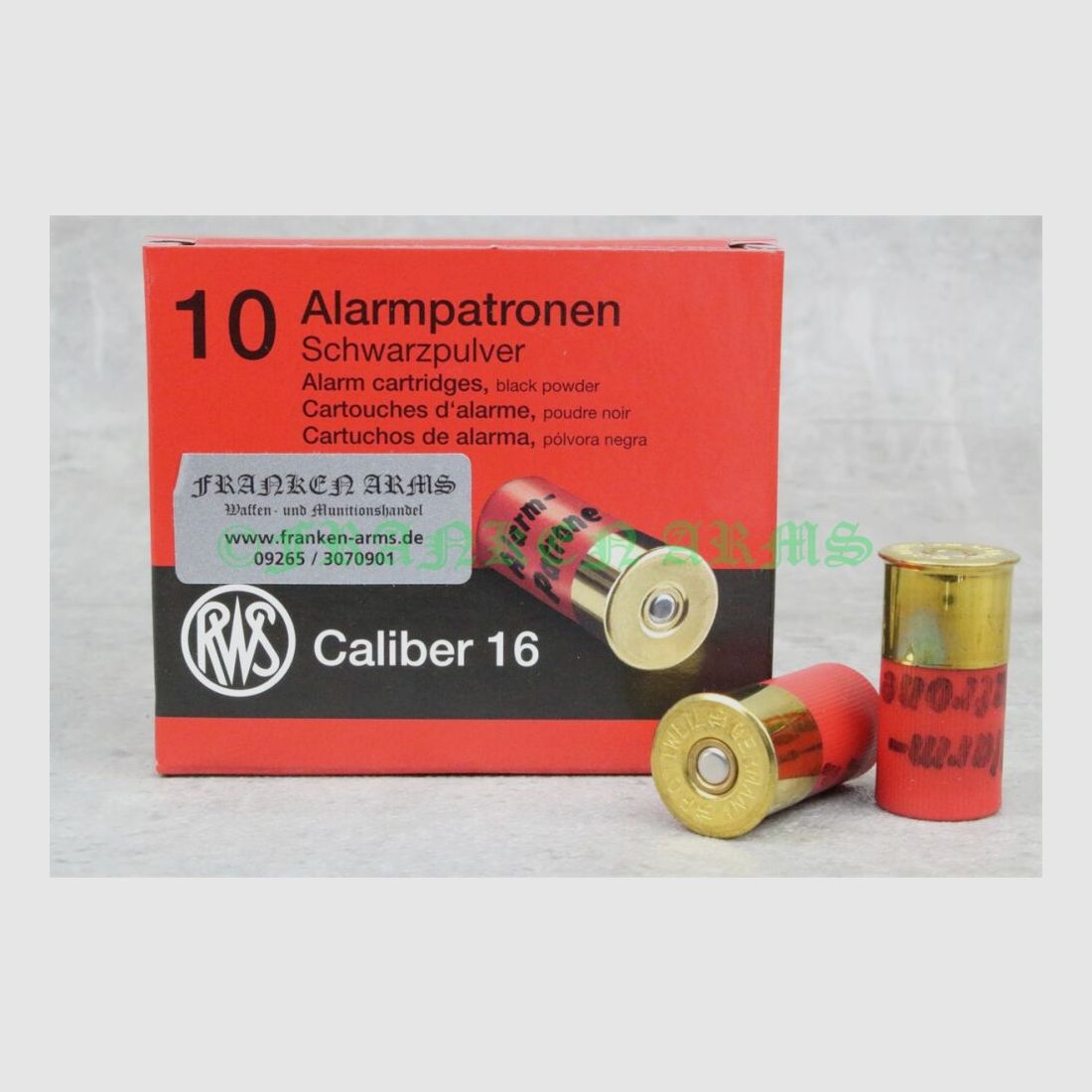 RWS alarm cartridges caliber 16