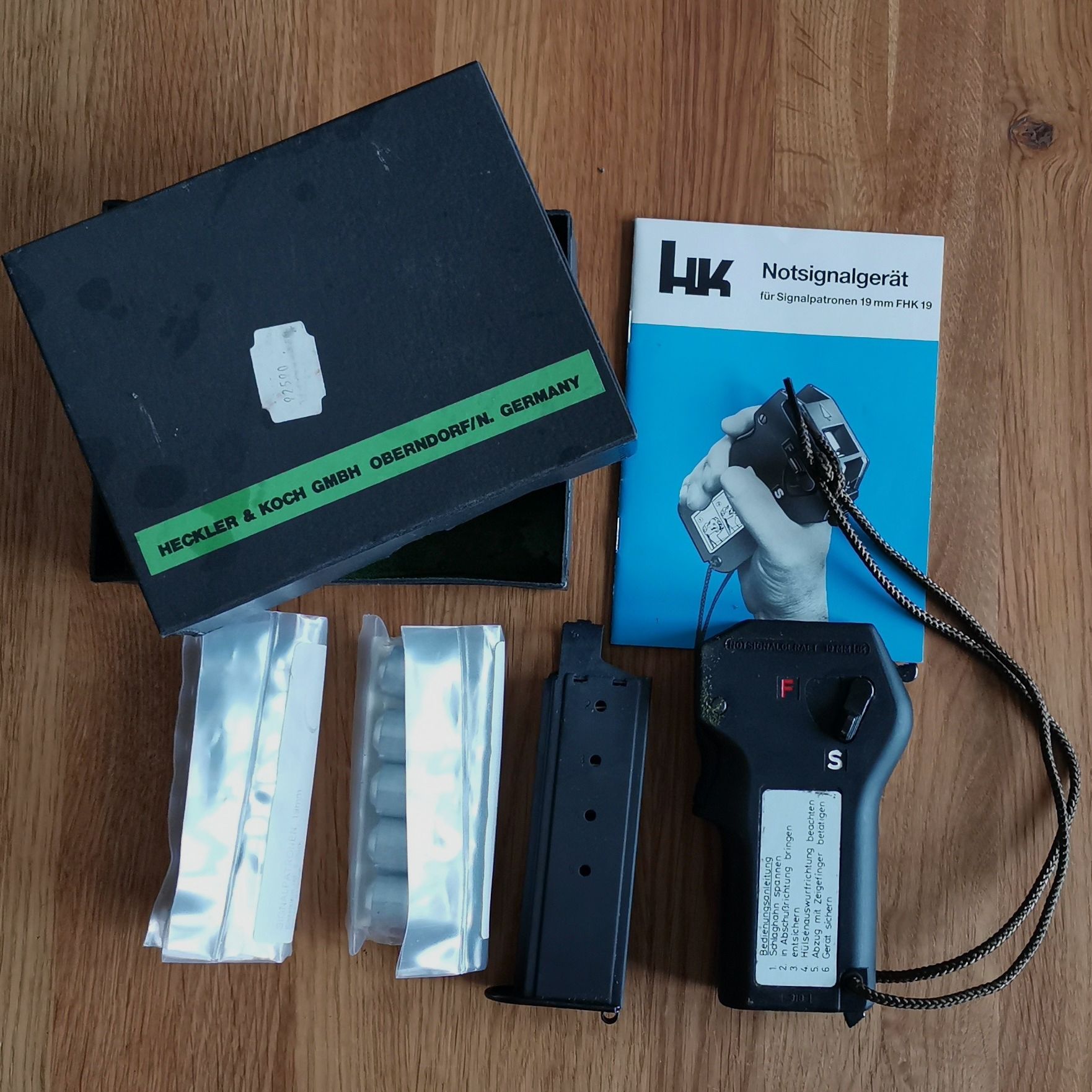 Heckler & Koch noodsignaalapparaat PTB versie, 19 mm, Nieuw in originele verpakking,