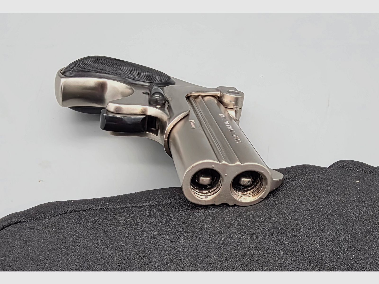 Im Bestzustand in OVP und Pyrobecher Noris Twi Nine Twinny Derringer mit alter Sammler PTB 276 im Cal. 9mm Knall