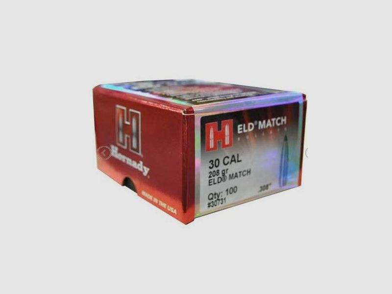 Hornady ELD Match – Cal. .30 | 208 Grain #30731 | 100 Pieces