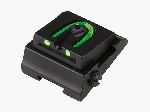 WILLIAMS GUN SIGHT RIFLE ADJUSTABLE FIBER OPTIC 3/16″ WGOS REAR SIGHT GREEN