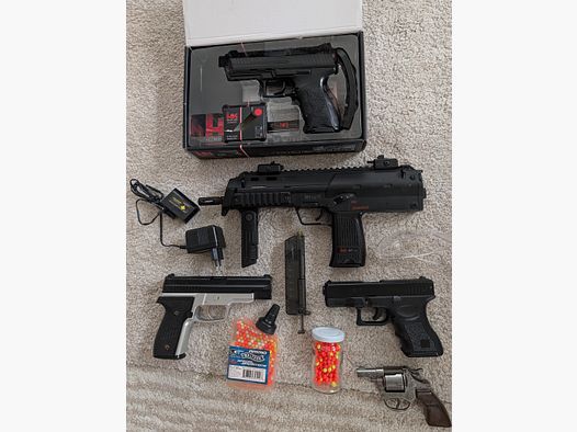 Softair HK MP7 AEP más varios