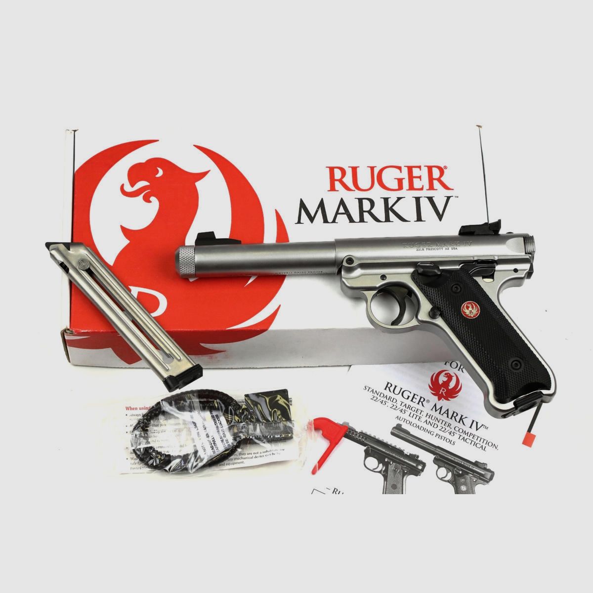 Ruger Mark IV Target Pistol acciaio inossidabile filettatura, immagine 8 di 8