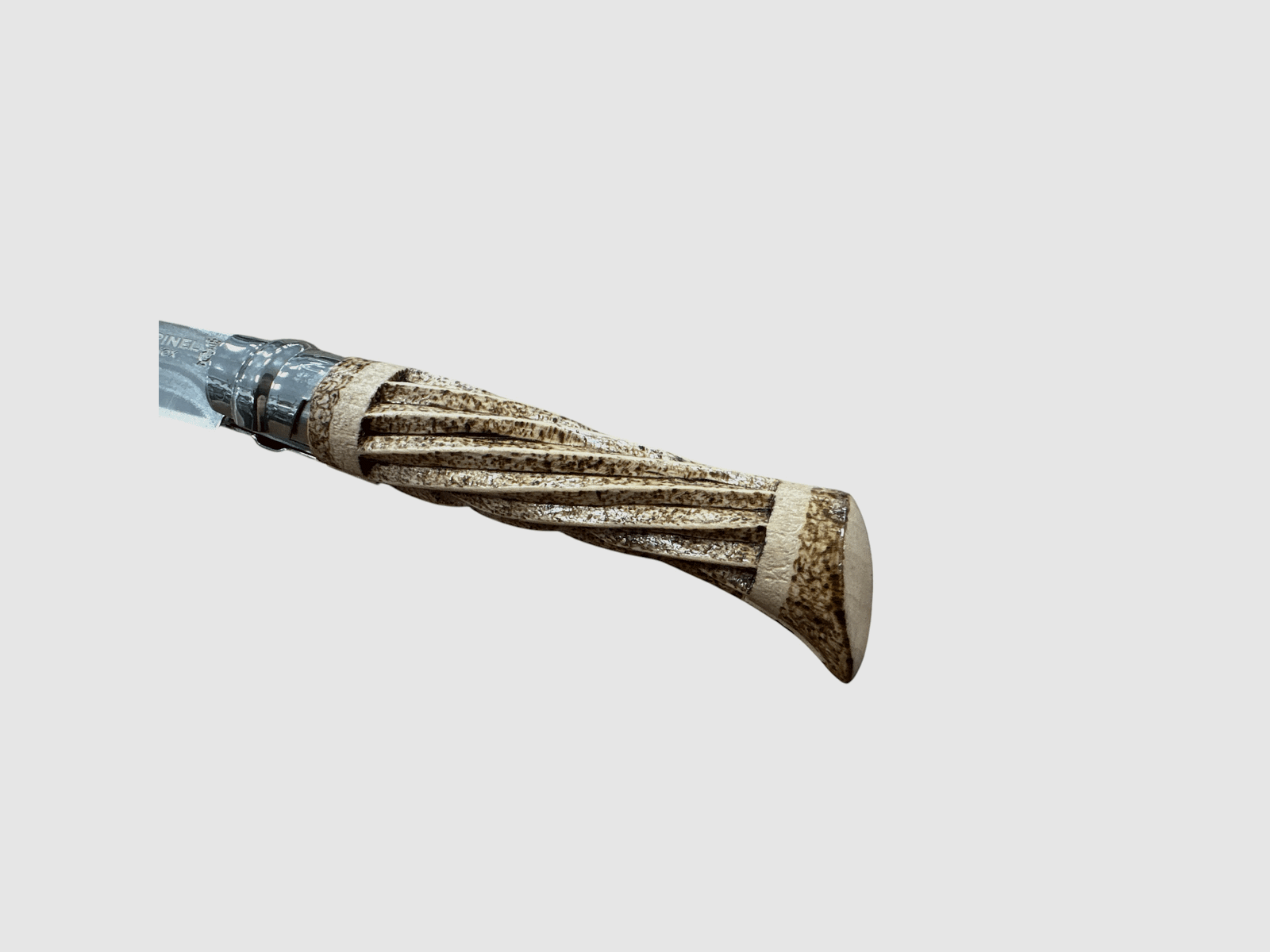 COLTELLO – OPINEL – N.9 INOX SPIRALE + PIROGRAFIA REALIZZATO A MANO, immagine 2 di 4