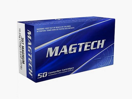 Magtech .357 Mag SJHP Częściowa Osłona Pusty Punkt 158 gr. 357B