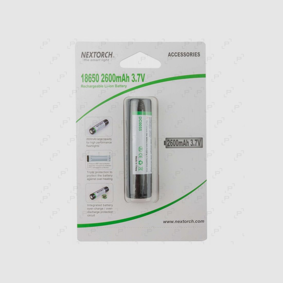 Oplaadbare Accu NEXTORCH 18650, afbeelding 2 van 2