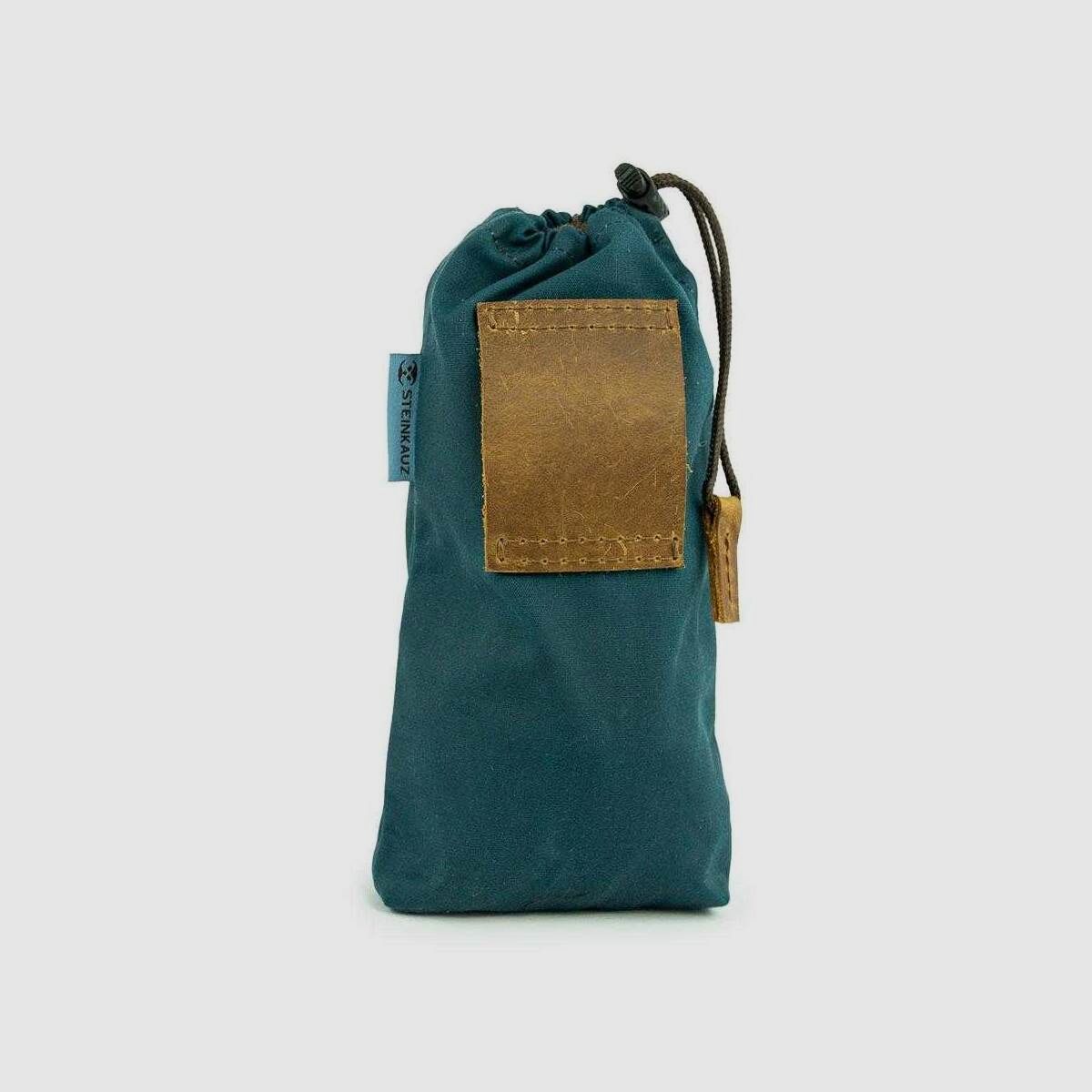 STEINKAUZ Waxcotton Sacchetto per Bottiglie, Petrol, immagine 2 di 5