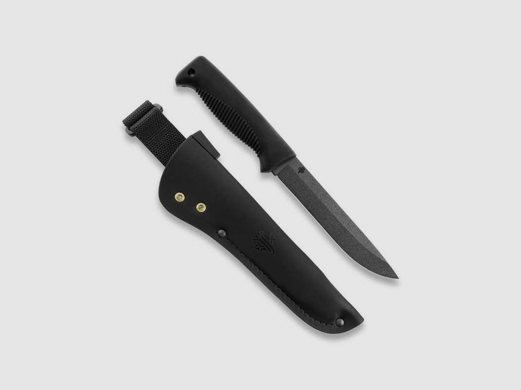 Peltonen Knives M95 Ranger Puukko Sissipuukko FJP001 PTFE Beschichtung Lederscheide schwarz