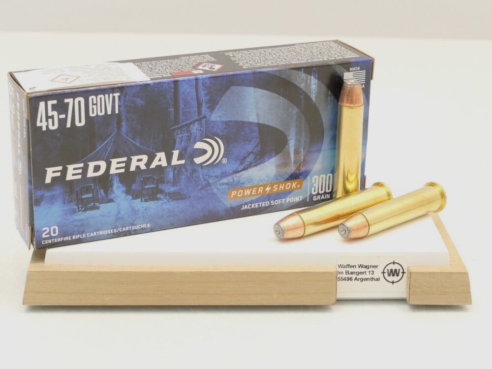 Federal Power Shok SP 19,4g/300grs à20 .45-70 Gov.