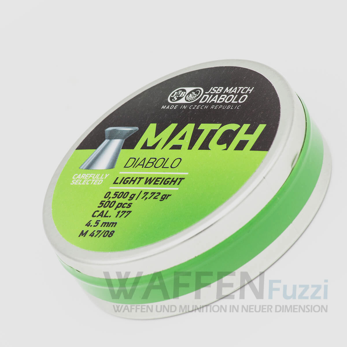 JSB Match Diabolo Kaliber 4,5mm Flachkopf Leicht Gewicht 0,50g