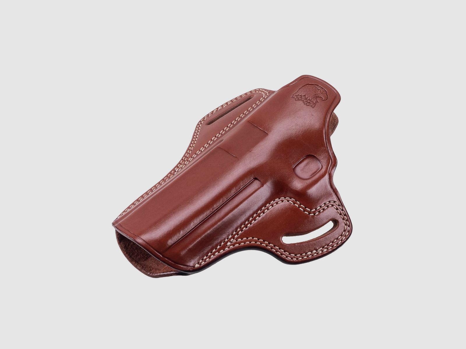 Pancakeholster 6" leer bruin LH DE XIX L5/L6, afbeelding 2 van 2