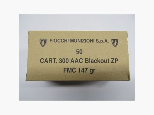 FIOCCHI CARTUCHOS 300 AAC 147 GR FMJ