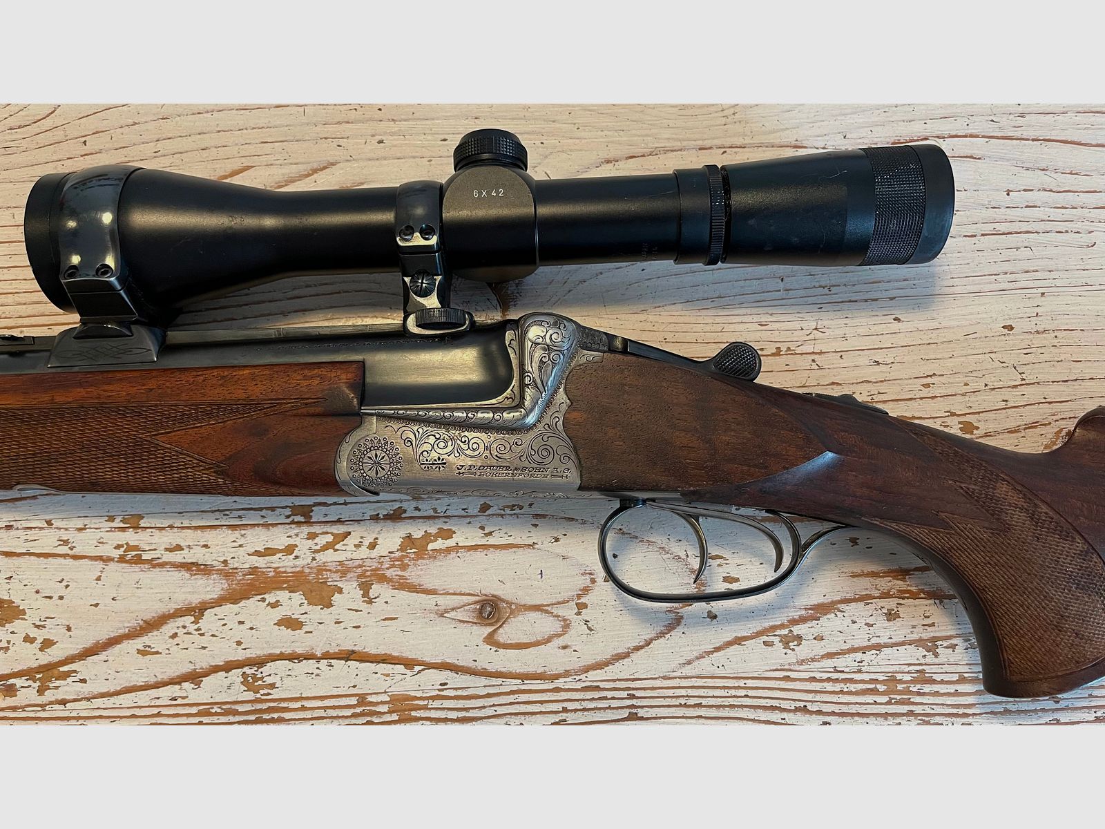 Sauer Bockbüchsflinte Modell 54, Kaliber 16/70 sowie Kaliber 7x65R 