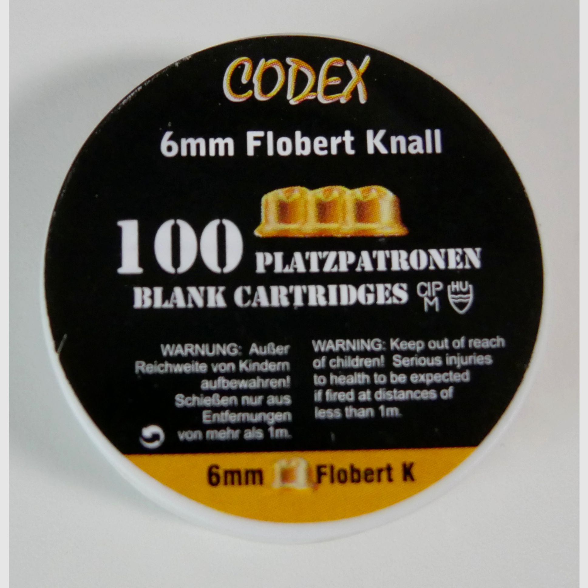 Codex Platzpatronen 6 mm Flobert .Knall 100 Stk.