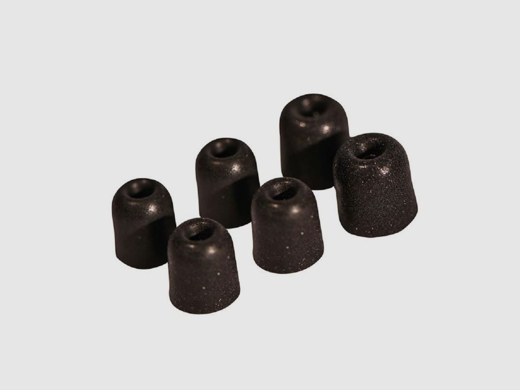6 Tapones para los oídos de repuesto Medium Stealth
