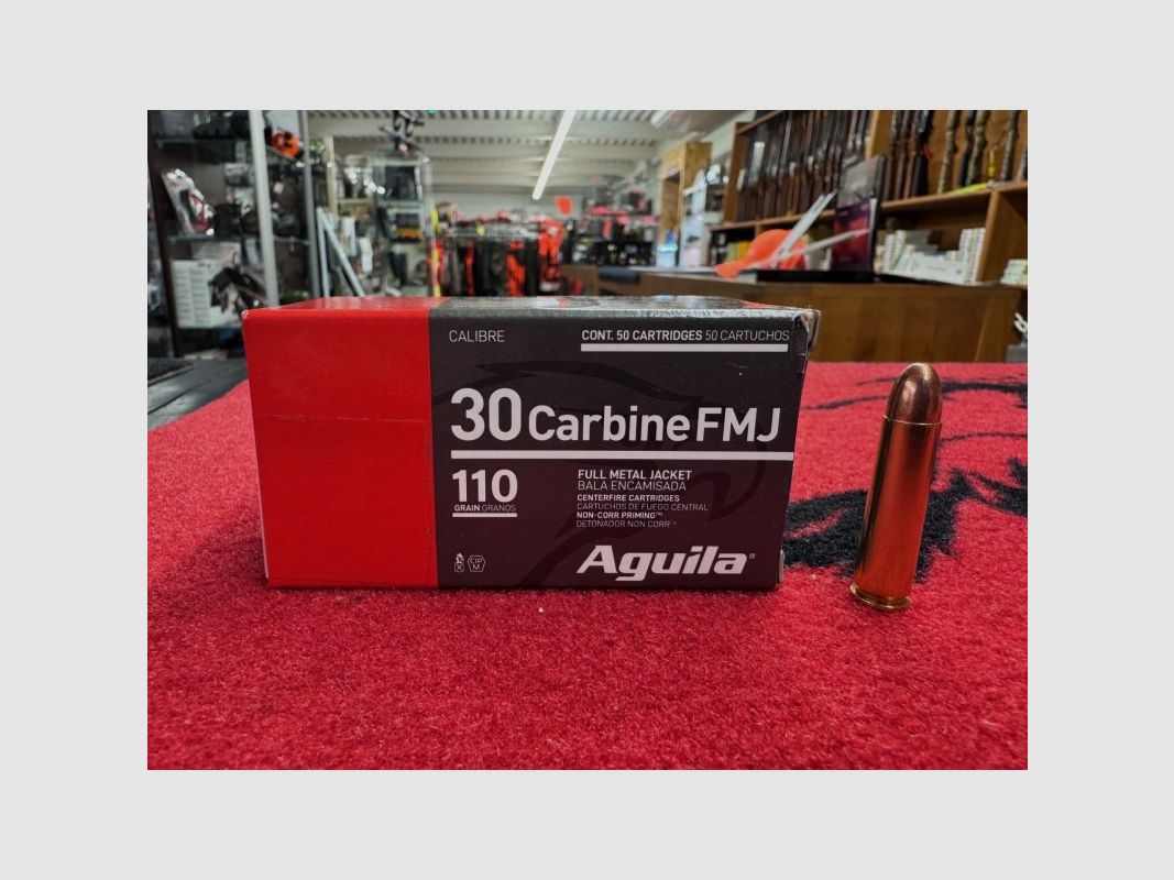 Aguila 30 Carbine FMJ 110 grs (x50)