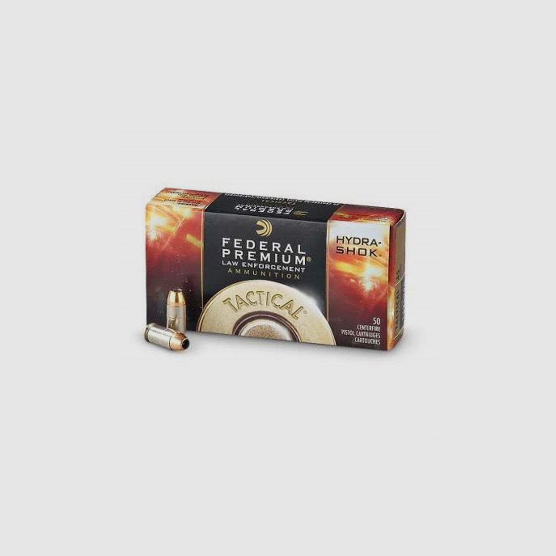 Federal Premium Tactical Hydra-Shok 9mm Luger 124GR JHP 50 Patronen