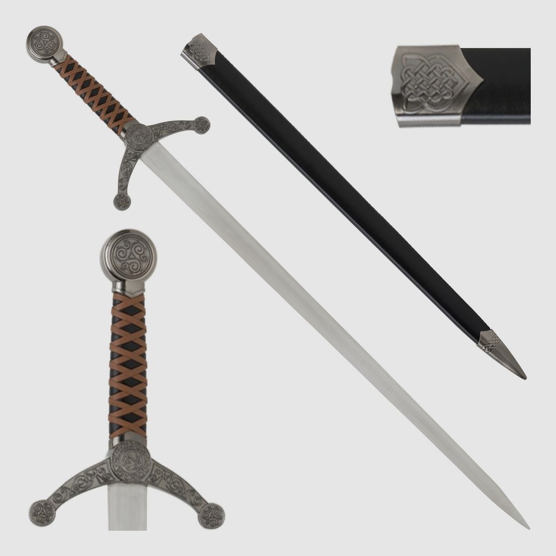 Kelten sword with scabbard and beautiful decorations