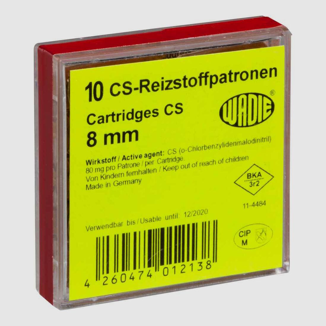 Cartuchos de gas CS 8x20 Wadie