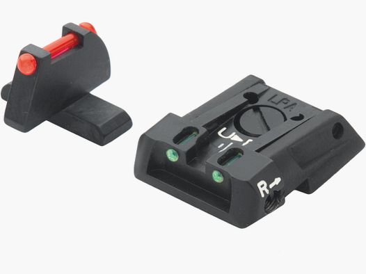 LPA SPF01HK Kit de Visée à Fibre Optique pour Pistolets HK Mod. P30 (L), HK45, SFP9 (L) – Fibre Optique