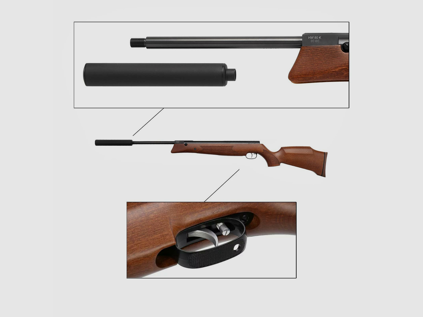 Luftgewehr Weihrauch HW 80 SLK - Kaliber 5,5 mm (P18)