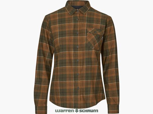 Seeland Blouse Highseat Skye Grizzly Brown/Terracotta Check