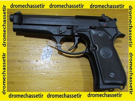 Pistolet Beretta 92FS, cal 9×19 en bon etat, fabriqué en Italie