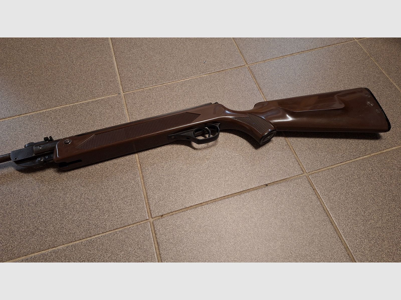 Air rifle Model 304 Haenel Suhl Original DDR Brown 49cm barrel!