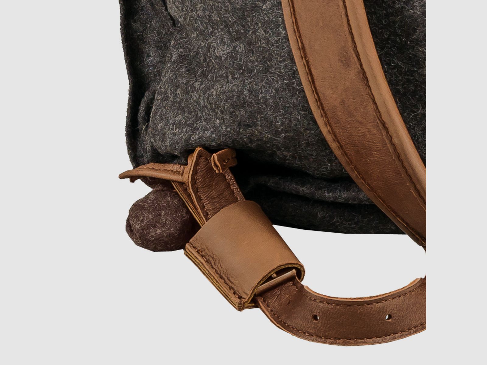 Rucksack Loden de Luxe mit Elch-Leder